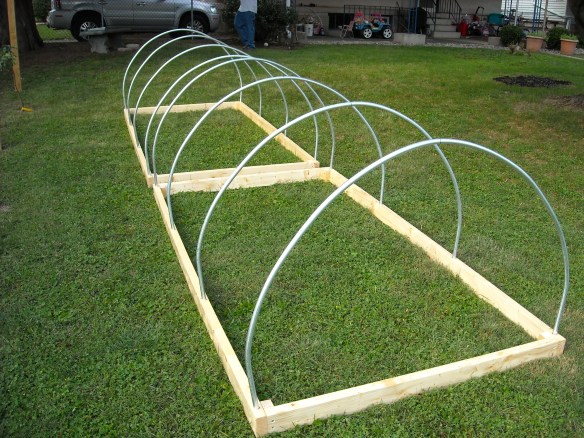 A low tunnel frame.